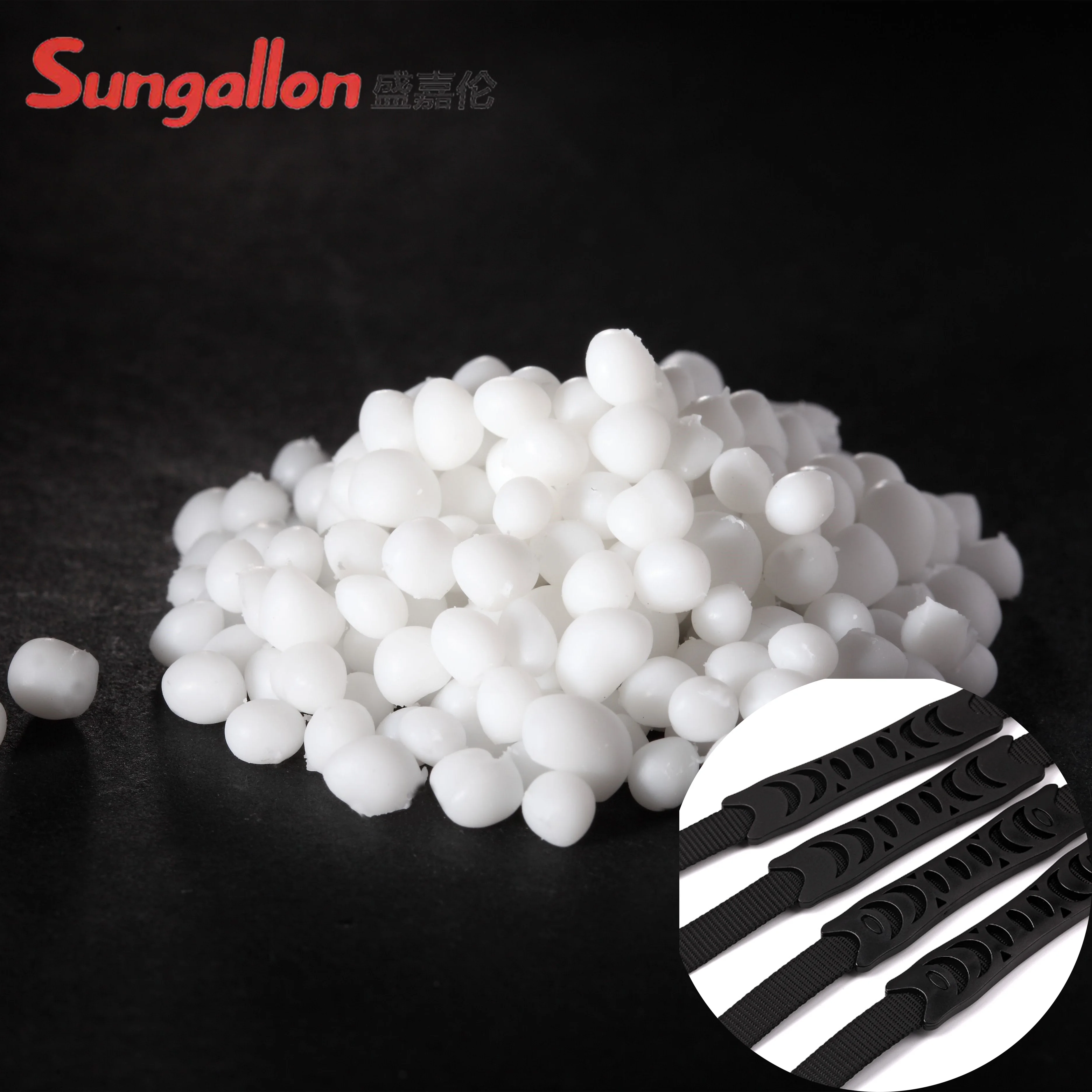 Sungallon tpe raw material granules of tpr for replacement travelling suitcase luggage case handle carrying handle grip