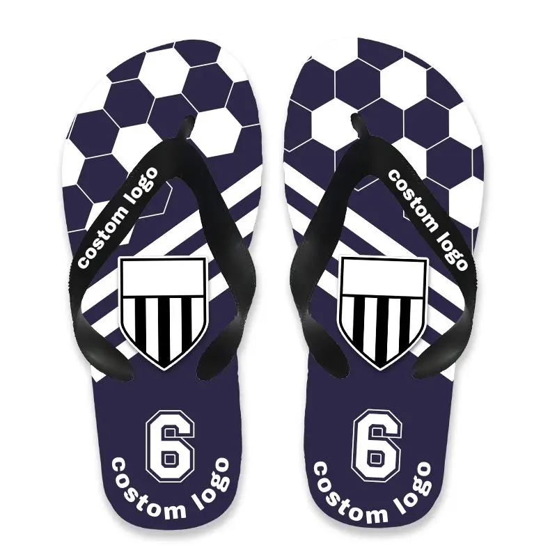 Hellosport Customized logo comfortable beach slippers cheap wholesale eva flip-flops slippers for men