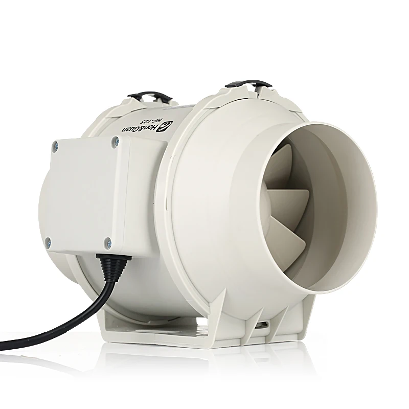 6 дюймов, 300 куб. М, большой объем воздуха, пластиковый осевой вытяжной вентилятор для вентиляции зеленого дома