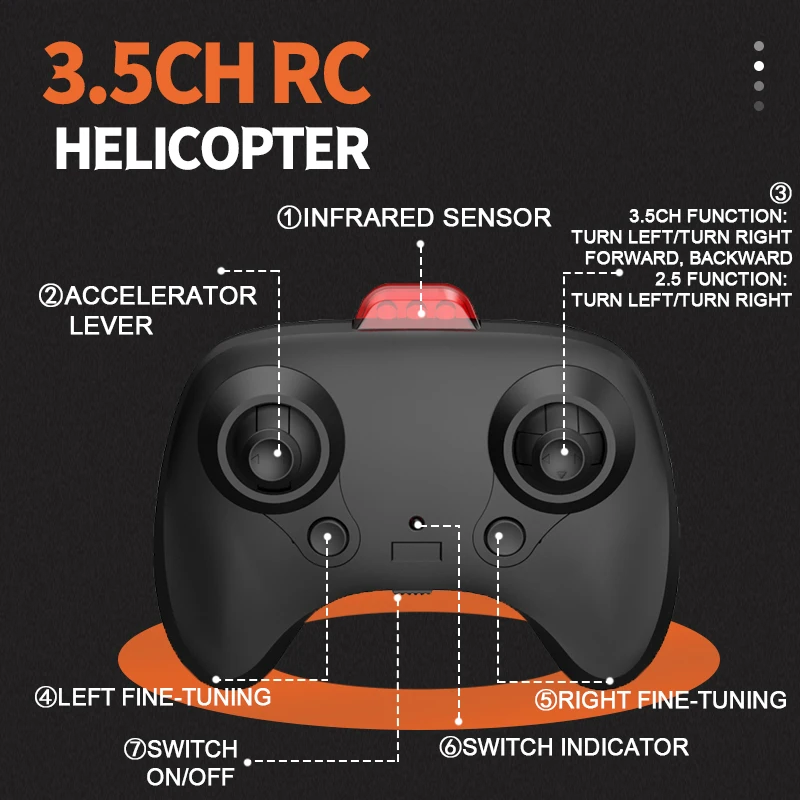 Вертолет для обхода препятствий 5 каналов sInfrared Fixed High Black Bee игрушки летательный аппарат с дистанционным управлением