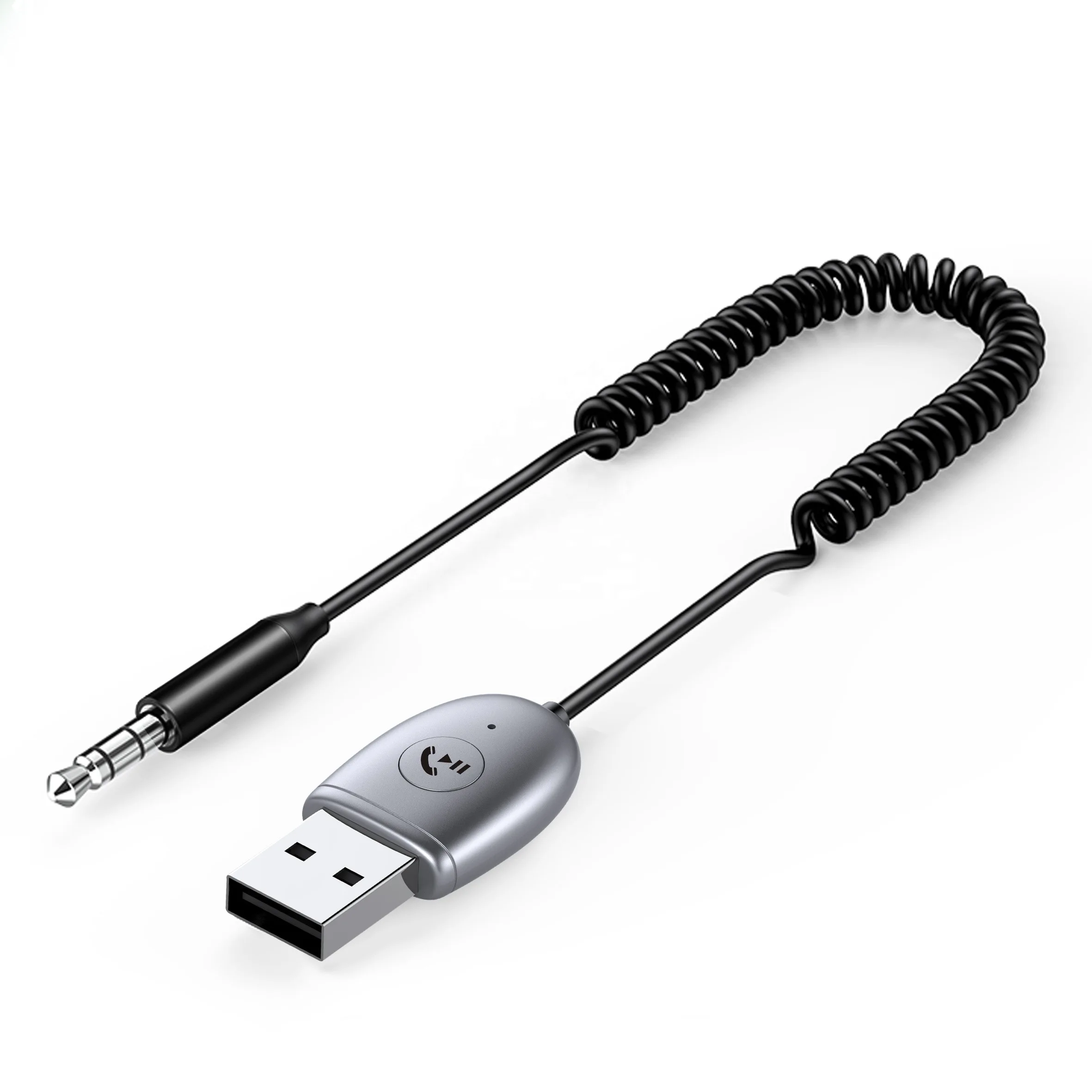 J34 BT 5 0 ключ аудио приемник USB Выдвижной 1 м Универсальный Приемник 3 мм разъем беспроводной гарнитуры Bt
