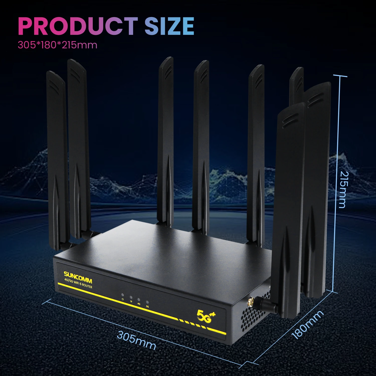 Лидер продаж SUNCOMM O9 Pro X75 5G Wifi6 роутер с двумя слотами для Sim-карты охлаждающий вентилятор сменный маршрутизатор IMEI