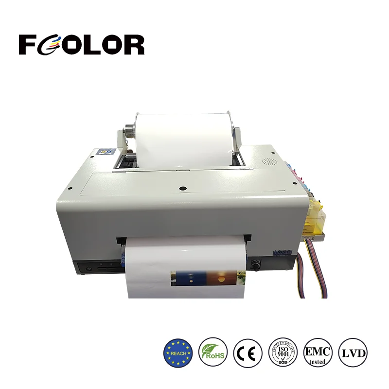 Roll to Roll A3 Mini Color Sticker Label Printer for Beer Food Water Bottle Label Printing Machine