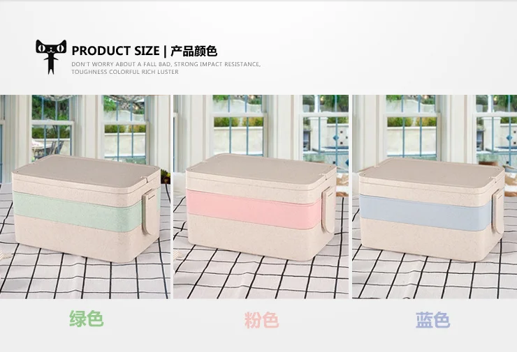 
2020 trend microwave bento box wheat straw BPA free lunch box keep hot 24 hours thermo lunch box 