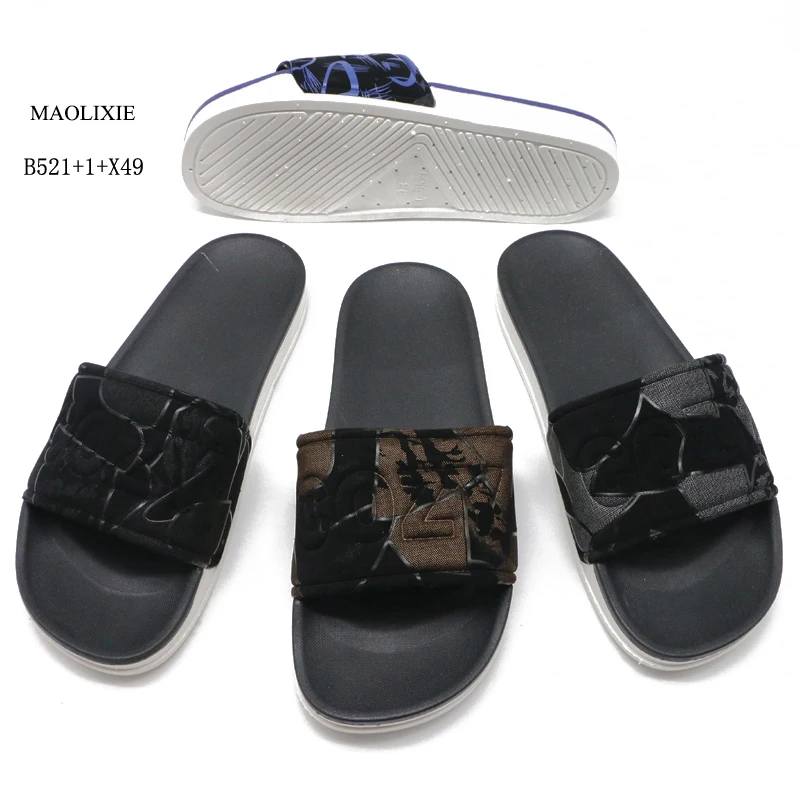 Custom shoe manufacturer fashion anti-slip  plastic slippers men slipper slide sandals