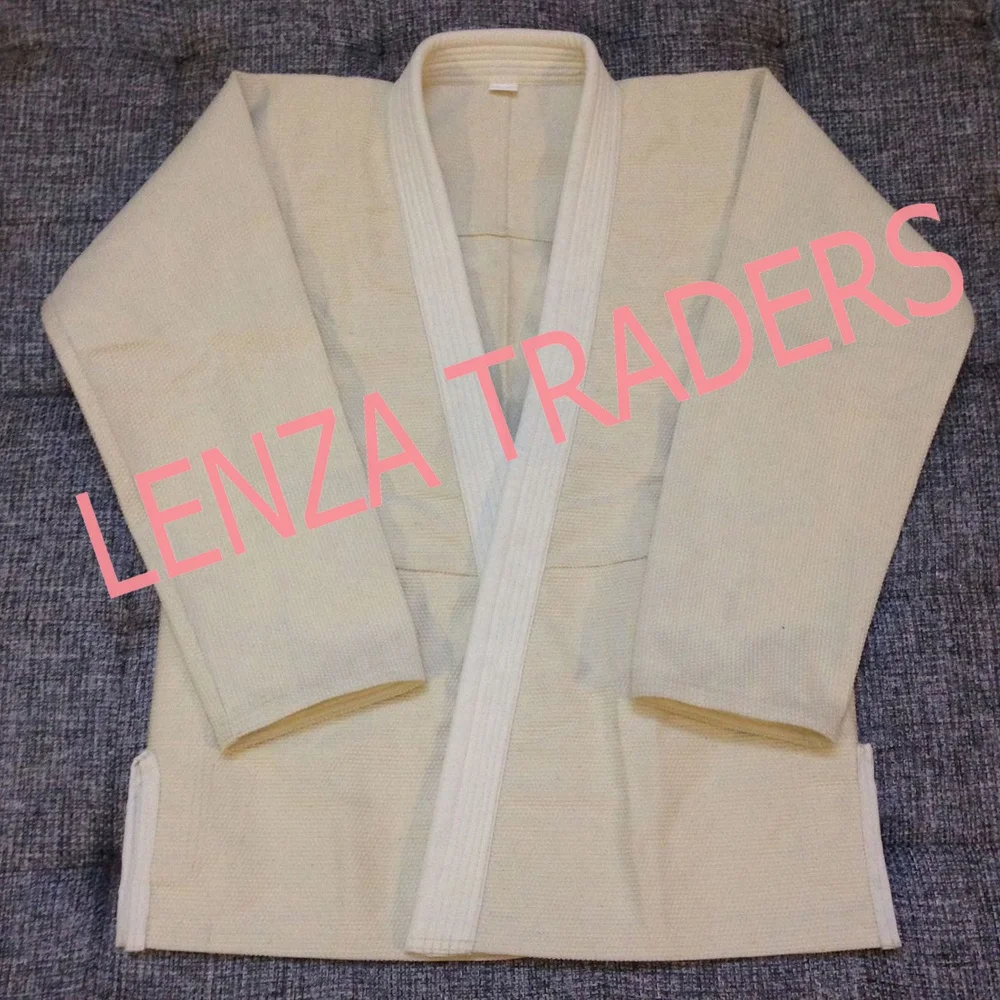 Bjj Gi Unbleached Jiu Jitsu Kimonos Gi Uniform 100% Cotton Perl Weave 450 GSM