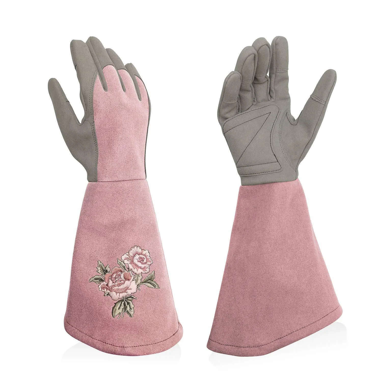 Factory Supply Thorn Proof Water Proof Customize Logo Long Cuff Leather Garden Gloves