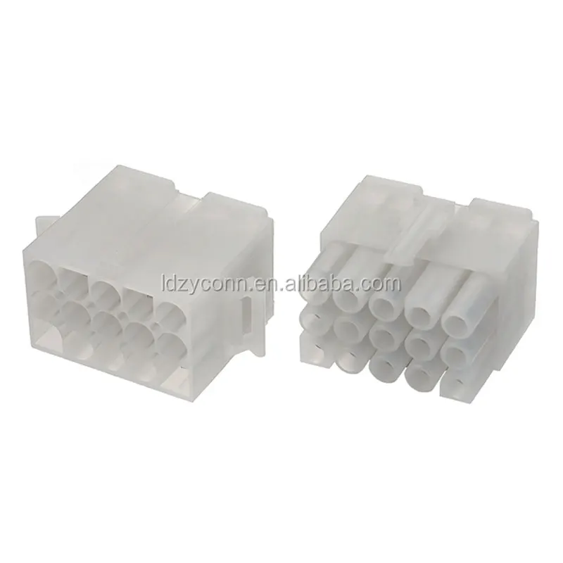 12 pin 6.70mm pitch connector female and male housing replaces molex 3191