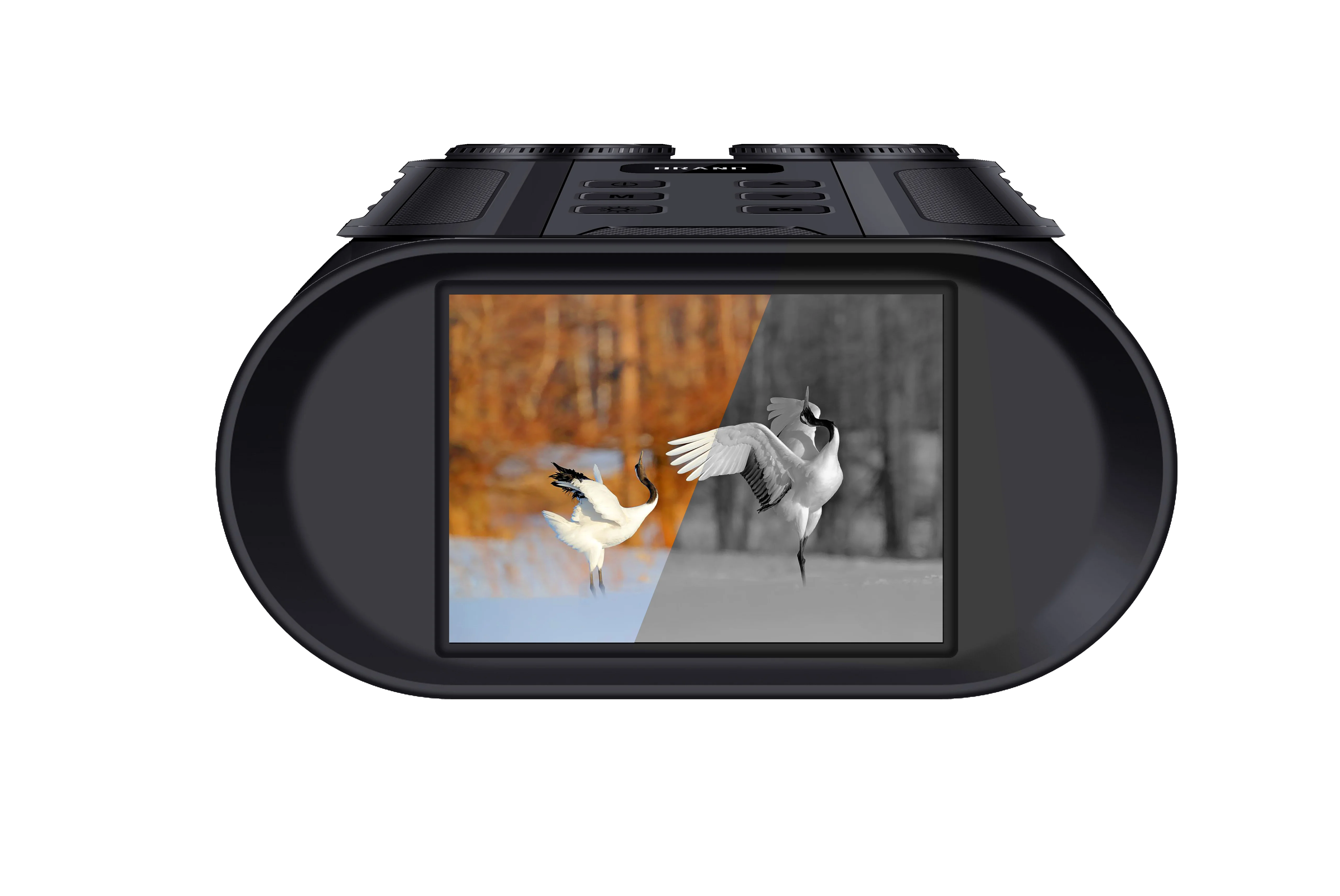 SPRITE GROUP 2.5K 10X Magnifying 8X Digital Zoom Photo and Video Dual use Surveillance Camping Night Vision Binocular Camera