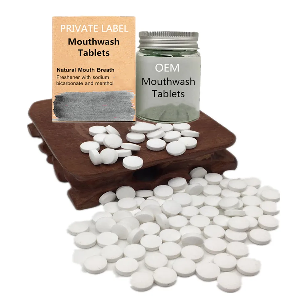 Solid Toothpaste Tablets Chewable Mouthwash Tablets With Private Label