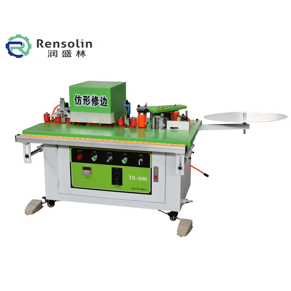 RSL505 woodworking machine manufacturer double sided curved edge banding machine manual pvc wood edge banding machine