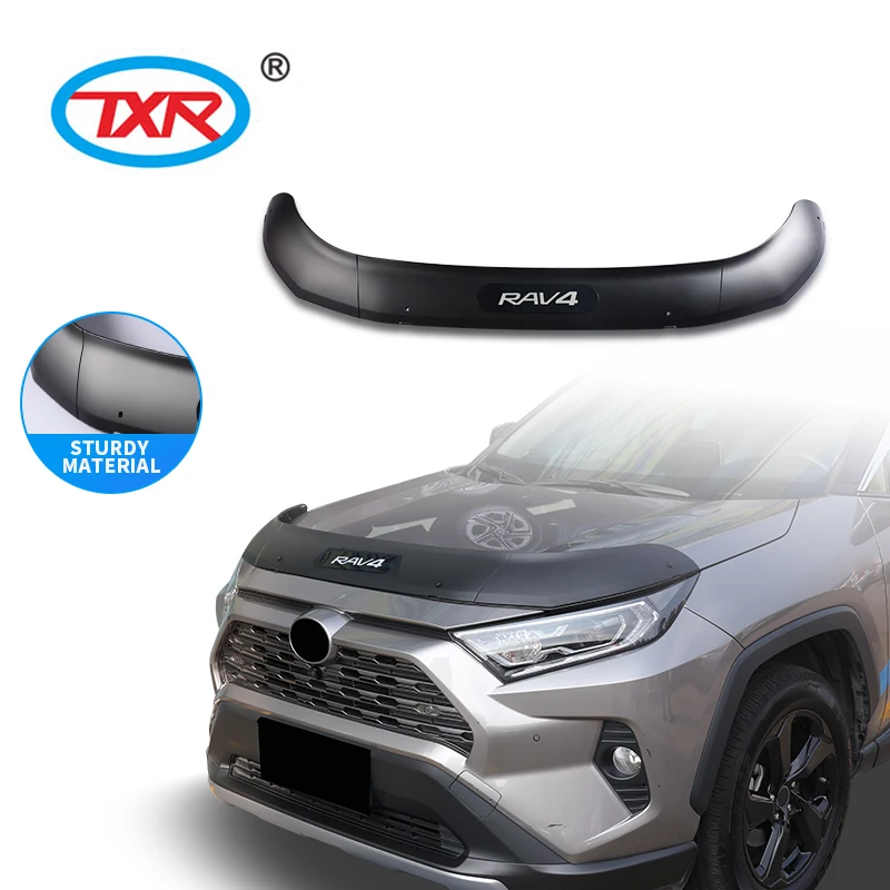 parts and accessories for cars front bug shield hood deflector hood protector  bonnet guard light for RAV4 2023