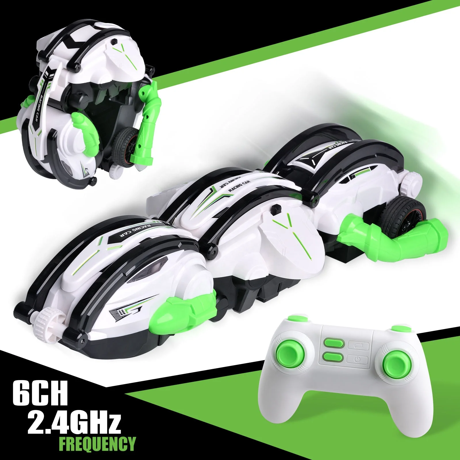 Hot sell Outdoor RC Fall Toys Remote Control Snake RC Stunt Snake 360 roll Toys