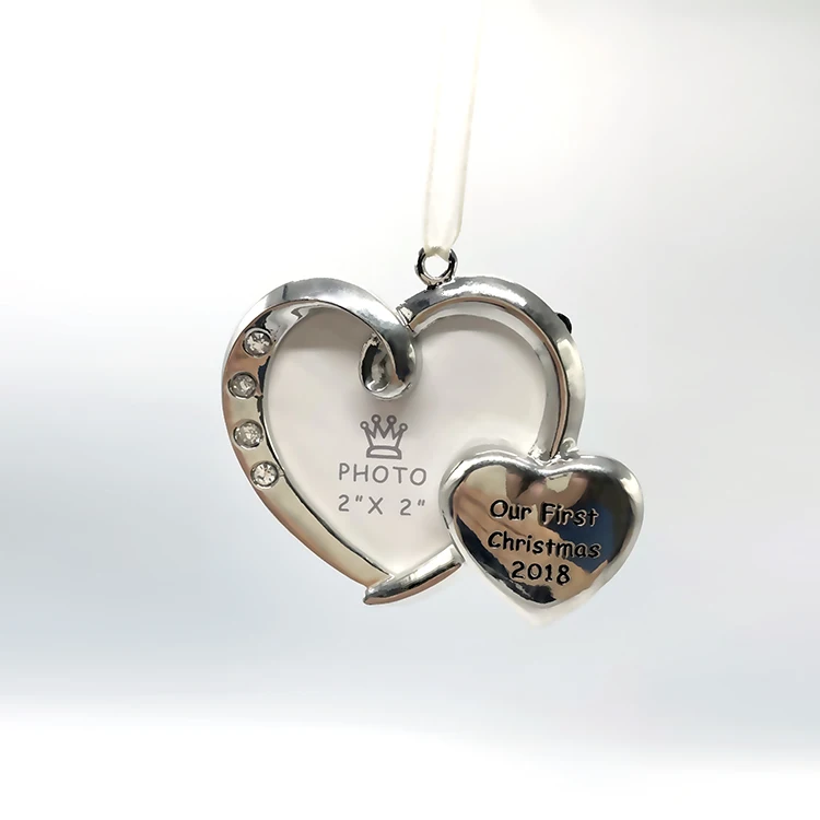 Mini Hanging Photo Frames for Christmas tree Hot Sale Holiday pendant accessories can be customized