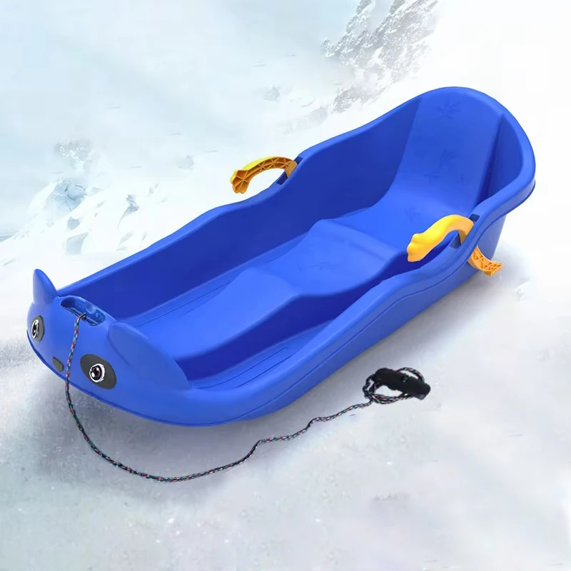 Durable Ski Sleigh Sledge Boat 100cm Adult Kids Sliding Sand Board Outdoors Winter High Density Low Temperature Resistance Sled