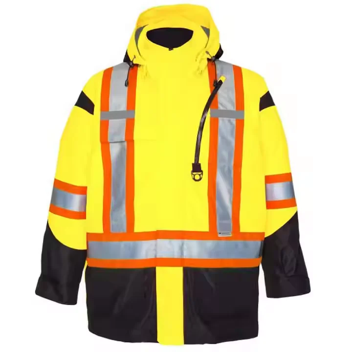 HBC Wholesale Low Price High Visibility Workwear Jacket Industrial Work Jacket Reflective High Visibility Workwear Jacket