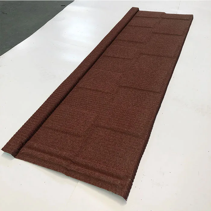Stone coated roofing metal tile Red Stone Coated Anti corrosion roofing shingles tile