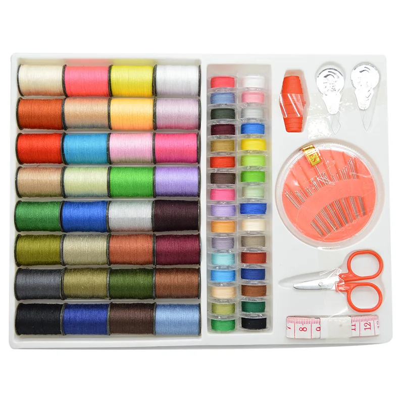 Wholesale 64 Color Household Sewing Thread Sewing Box DIY Hand Sewing Accessories Set