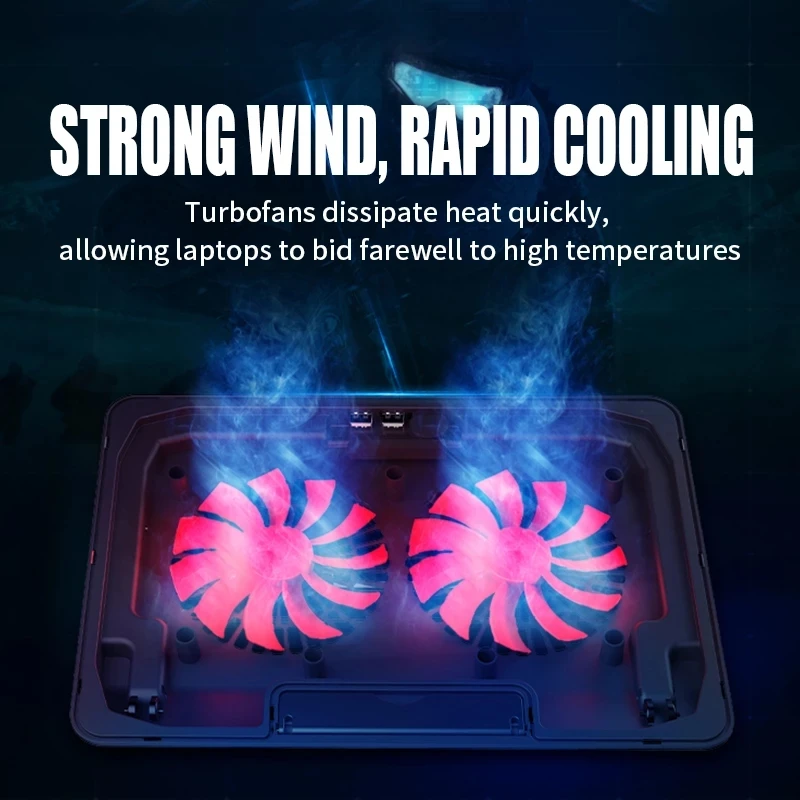  Universal Cooler Laptop Stand For Notebook With Cooling Fan Gaming Radiator