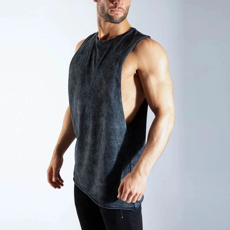 
Casual Fashion Clothing Bodybuilding Cotton Gym Tank Tops Men Sleeveless Undershirt Fitness Stringer Muscle Workout Vest 