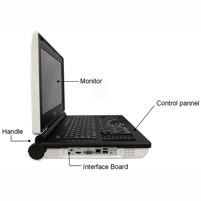 Factory Price 18 Inch Lcd Linear Convex B Mode Diagnostic Color Laptop Tablet Ultrasound Scanner Medical