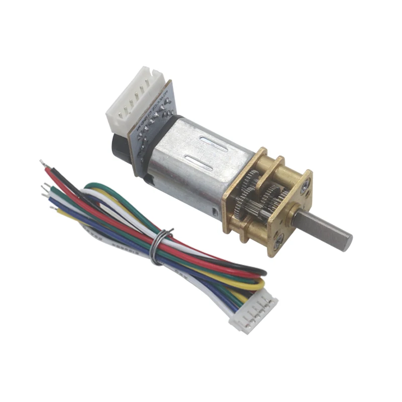 JGA12-N20 DC reducer motor 6V low speed motor miniature  slow speed encoder motor