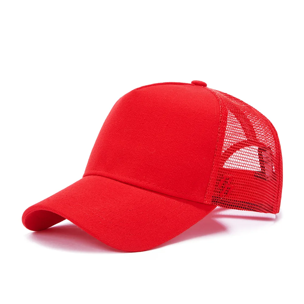 Christmas Fashion Design Private Label Red Breathable Baseball Caps