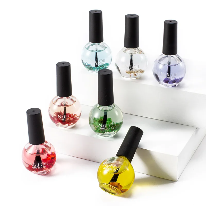 
NEW 15 ml Nail Cuticle Oil with Flowers 