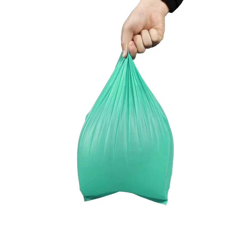 Экологичные 100% кукурузный крахмал мешки для мусора Compostable плоские