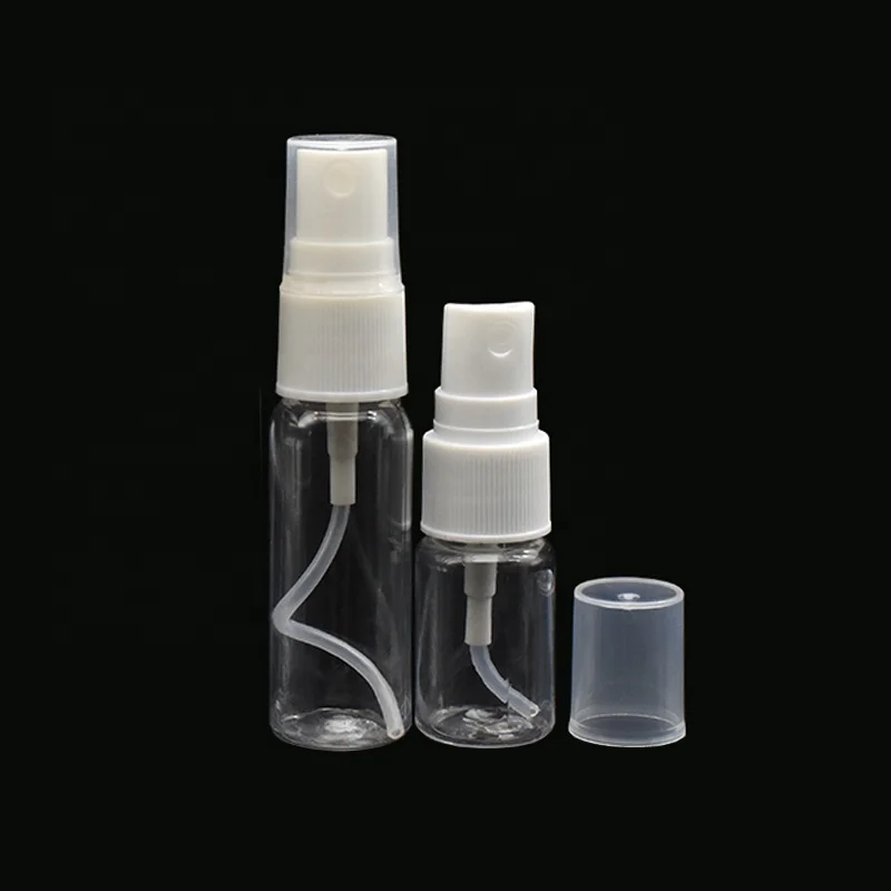 empty PET perfume vial 5ml 10ml 15ml 20ml 30ml 50ml 60ml mini travel plastic breath spray bottle