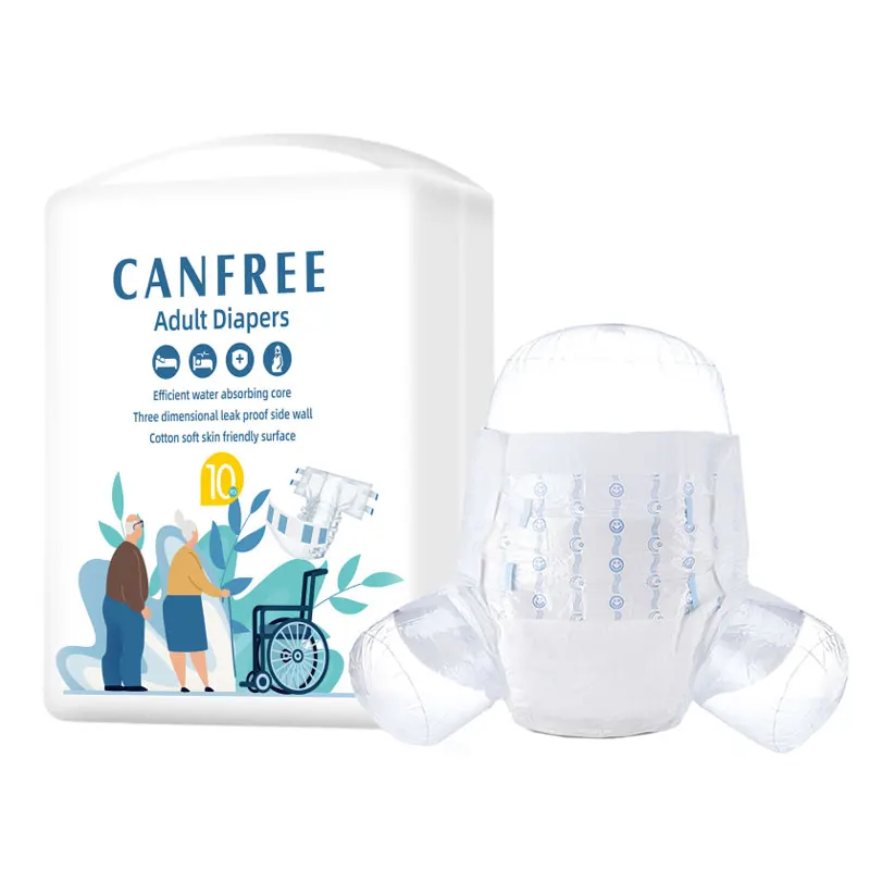 OEM ультратолстые фирменные подгузники для взрослых с высокой впитывающей способностью для ухода за недержанием мочи для пожилых людей