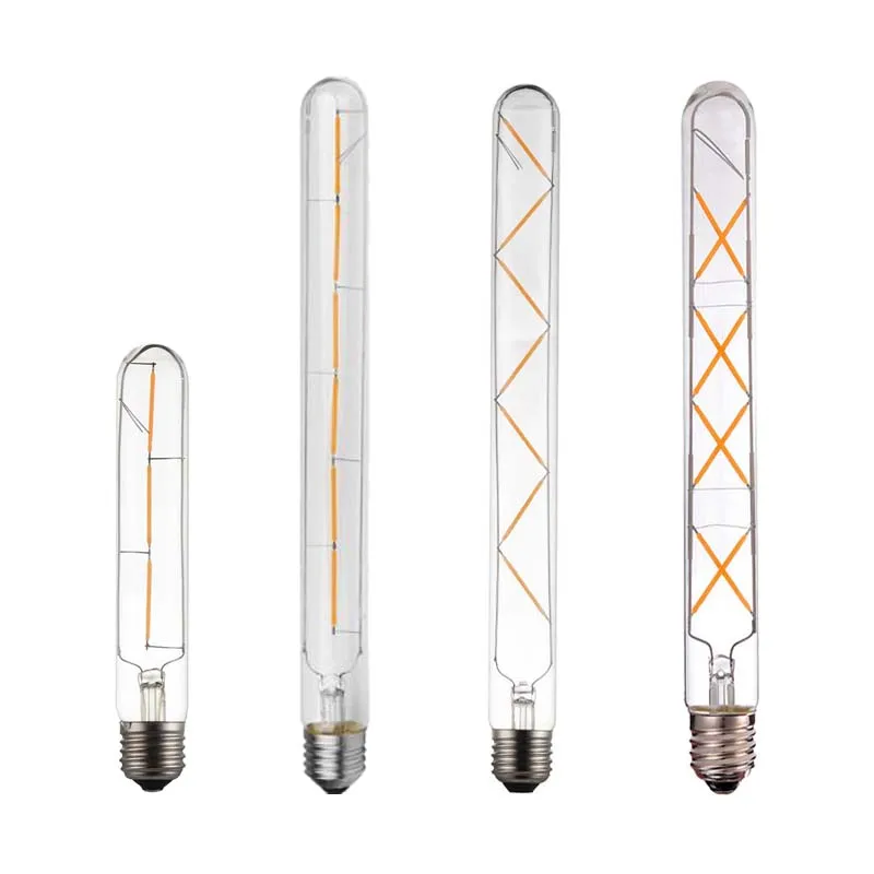 T30 T125 T225 T300 decorative long vintage tubular dimmable led filament bulb light