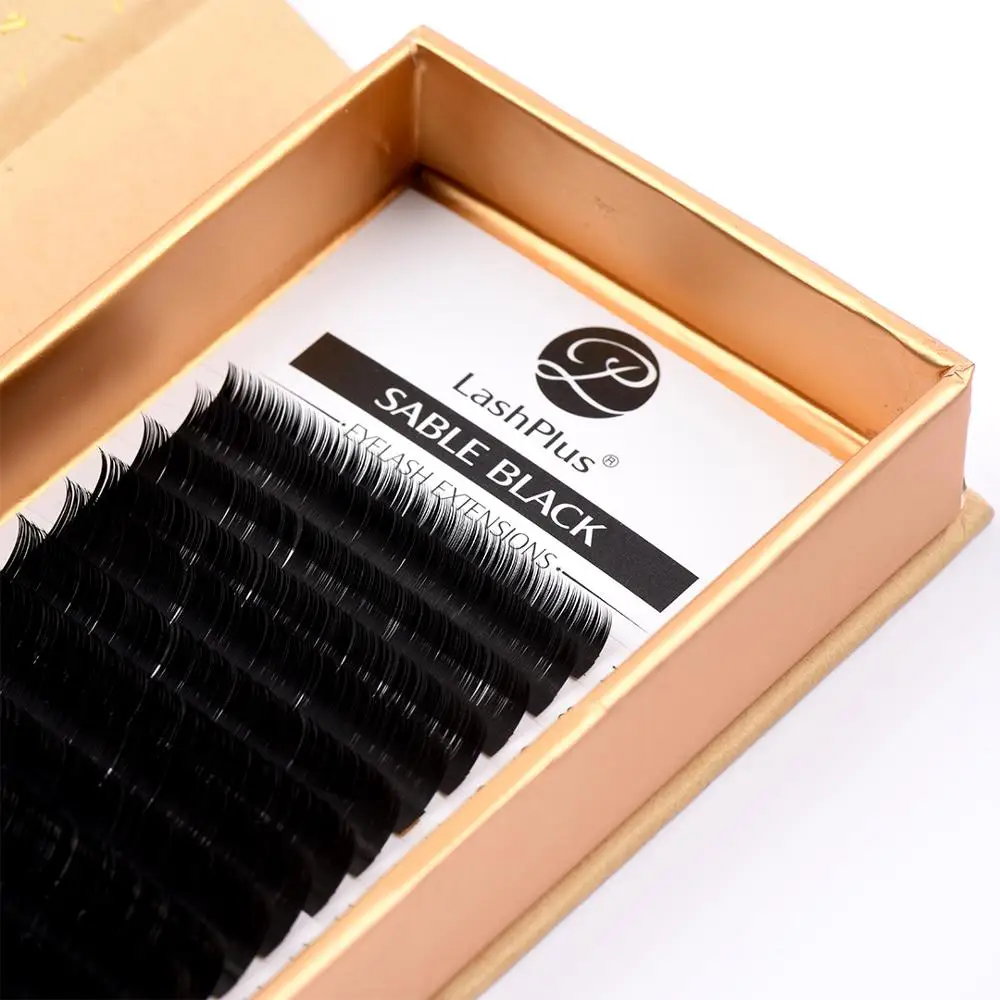 LashPlus best quality Korean PBT fiber lash trays 0.15 0.20 cashmere individual eyelash extensions