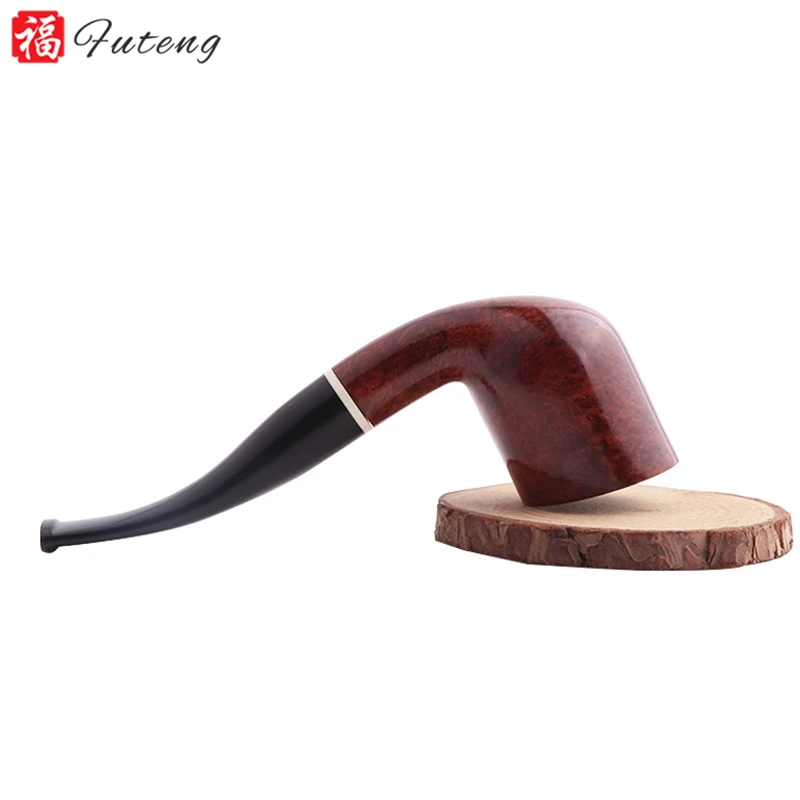 High Quality Wood Briar Hand Pipe Smoking In Stock Tobacco Wooden Smoking Pipe Wholesale