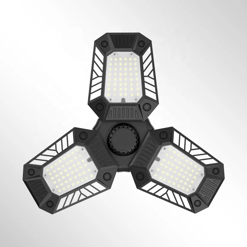 60W LED Deformable E26/E27 Workshop Light Adjustable Lamp Garage Light for Warehouse Basement