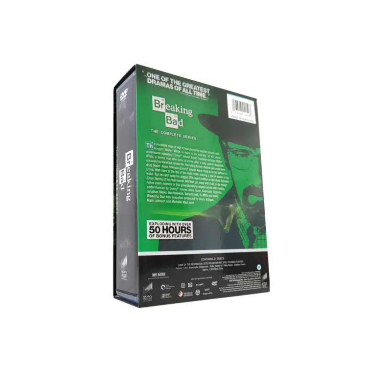 Breaking Bad Complete Series DVD Movies TV Series Boxset CD Cartoon Blueray 21 Disc Boxset With Spot Wholesale