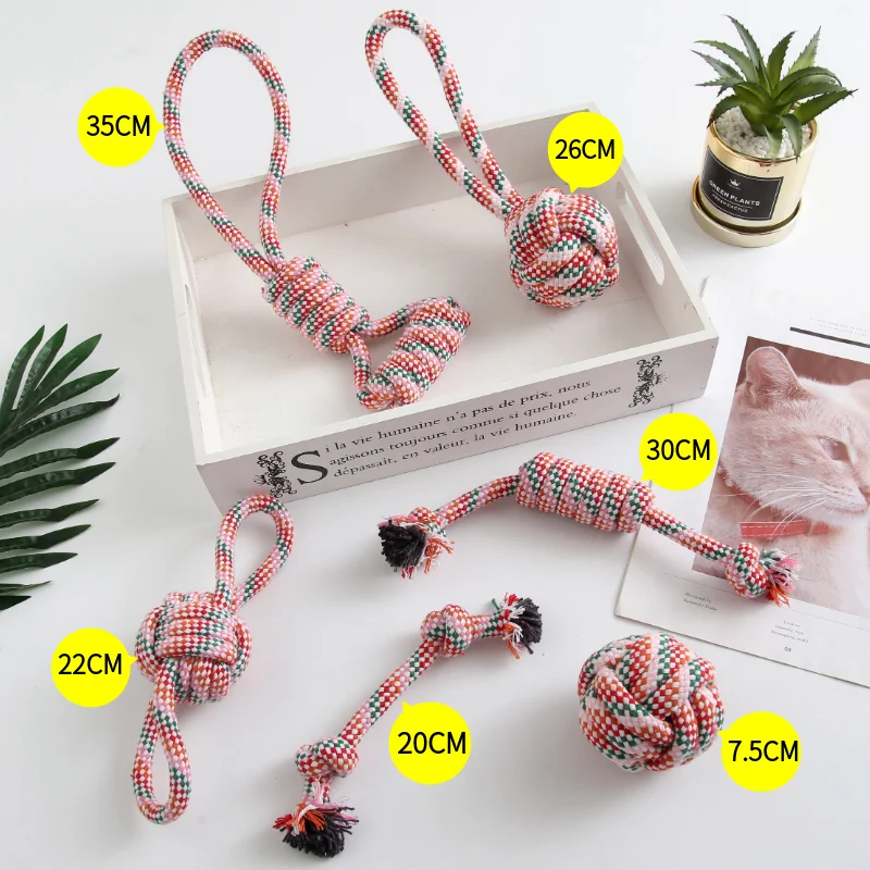 Hot Sale Durable Interactive Pet Products Dog Rope Toy Set Chew Dog Rope Toy Set