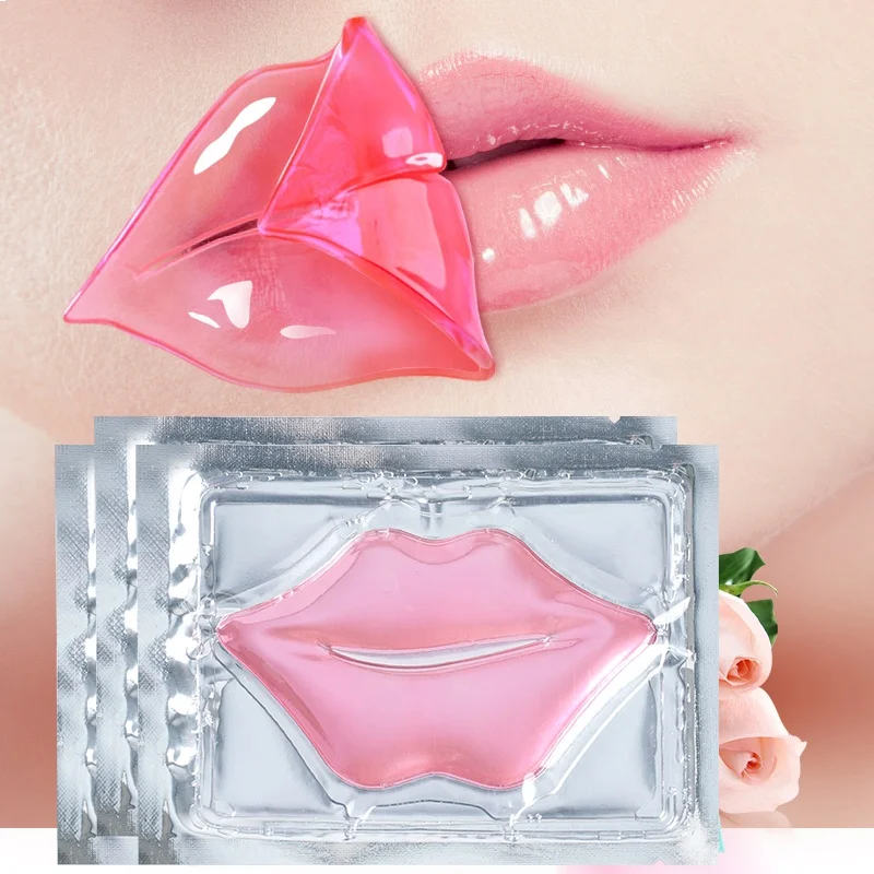 Private Label Pink 24K Gold Hydrating Lip Patch Collagen Lipmask Plump Lip Sleeping Mask
