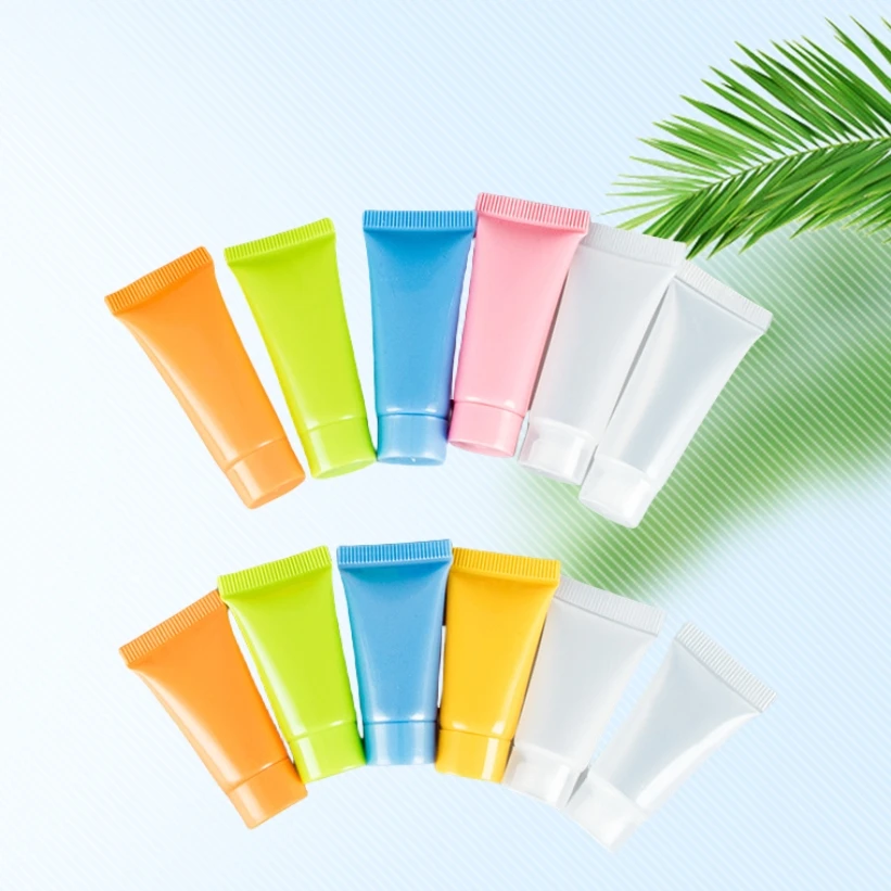 Wholesale Cheap 10ml 15ml 20ml 30ml 50ml 80ml 100ml Plastic Empty Hand Cream Soft Flat pe Tube Squeeze Cosmetic Packaging Tubes