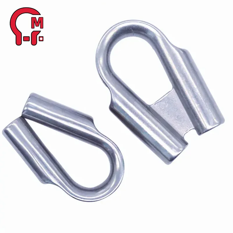 HLM Super supplier hardware rigging high polished stainless steel tube wire rope thimble