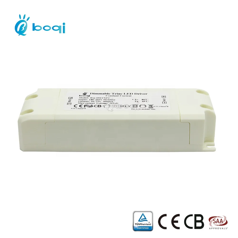 Fast delivery 600mA triac dimmable led driver 42w TUV CB