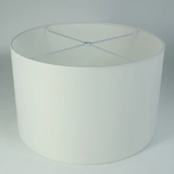Custom Table Spider Washer Drum White Handmade Linen Lamp Shade