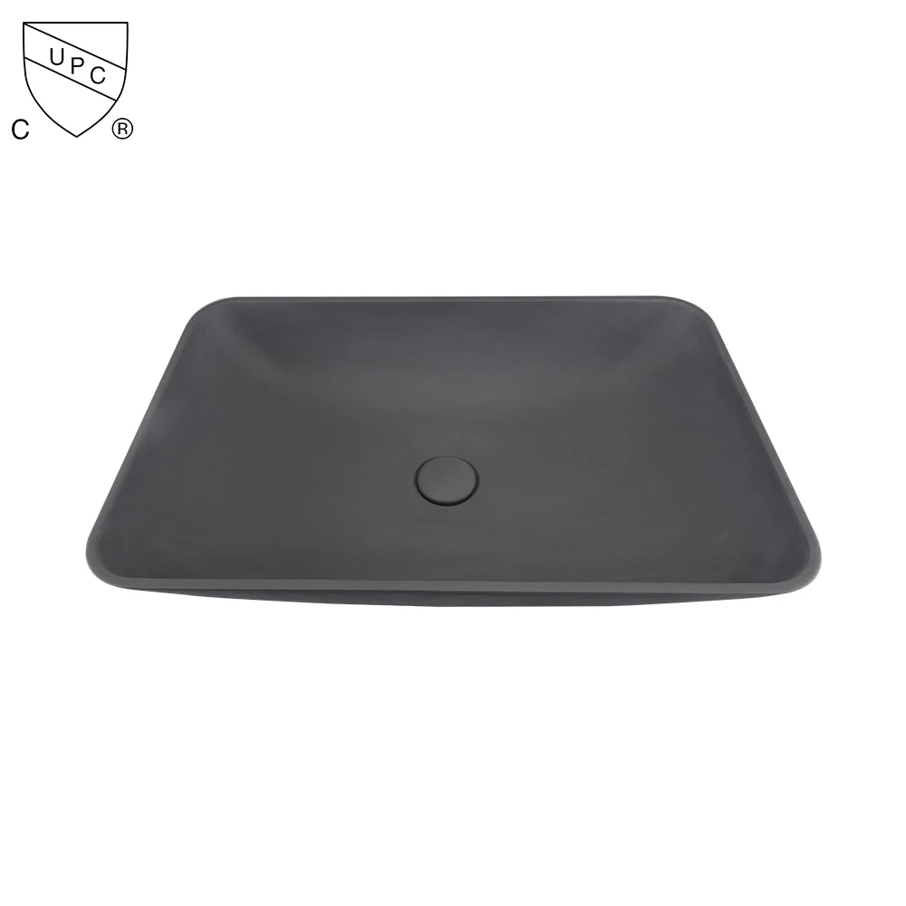 Modern OEM ODM bathroom concrete sink bathroom vanity basin under counter cement wash basin bathroom cabinet basin
