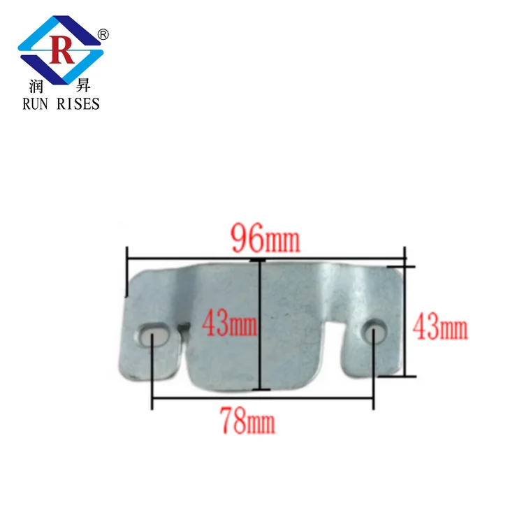 G42 Hot sale sofa connector furniture use Fasteners Mountain shape hinge white zinc
