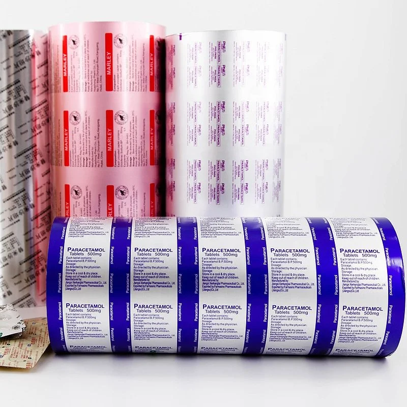 Factory 8011 H18 Blister aluminum foil HANLIN medicinal alu alu blister foil for Sealed packaging of pills