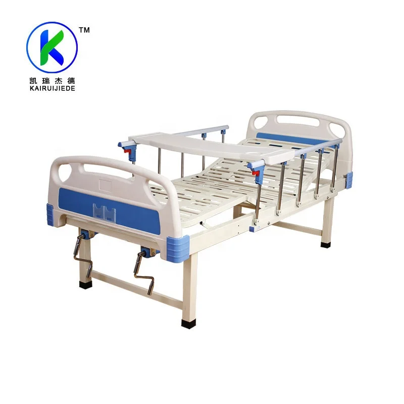 Factory cheap price surgical apparatus economic two crank manual mechanical hospital bed