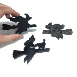 Natural High Quality Obsidian Fire Stone Pyrite Crystal Halloween Witch For Decoration Gifts