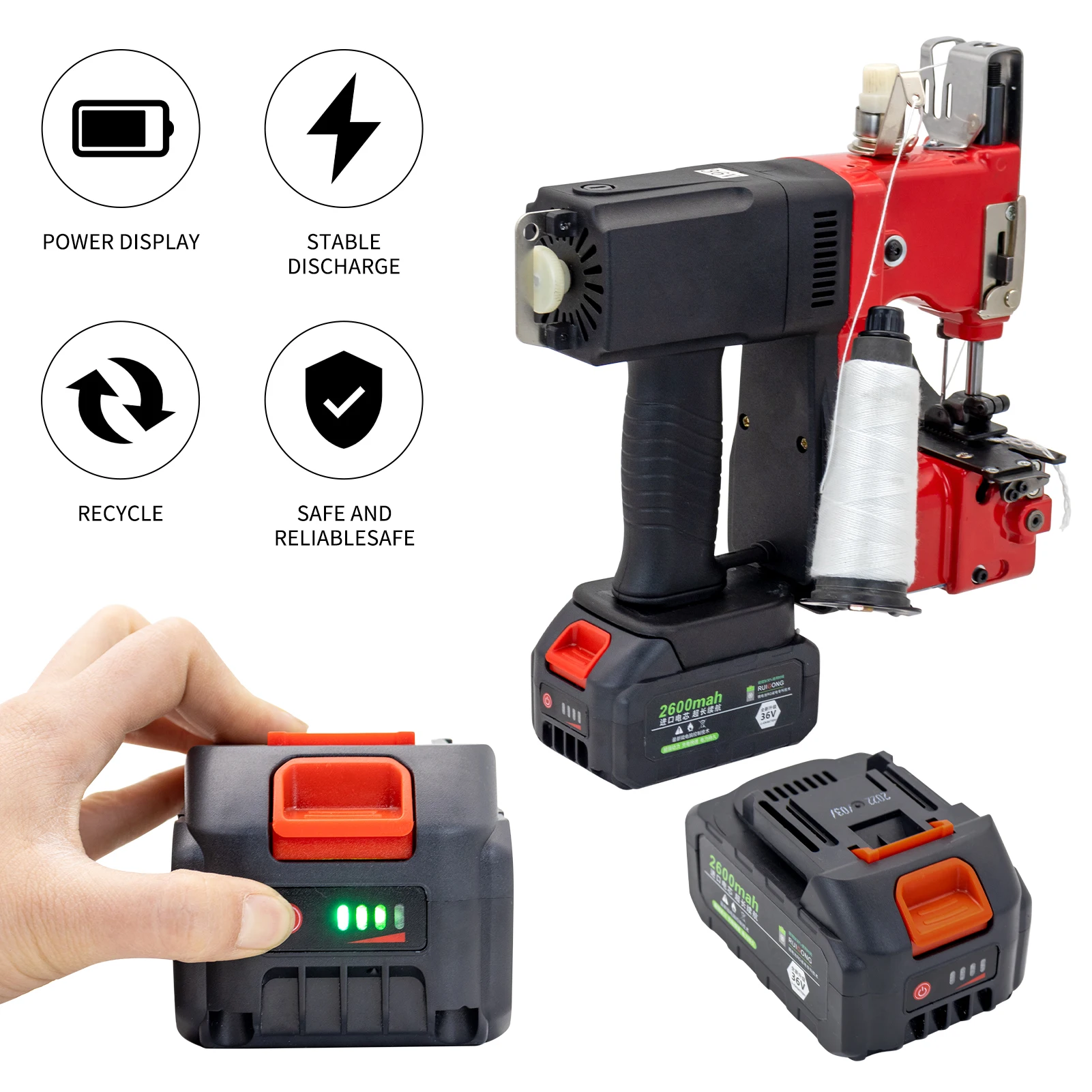 Battery Charger Sewing Machine Handhold Bag Sewing Machine