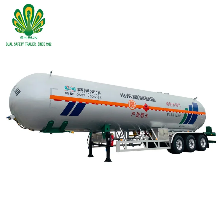 Shengrun бренд 25 тонн LPG танкер для перевозки бензина, полуприцеп для продажи