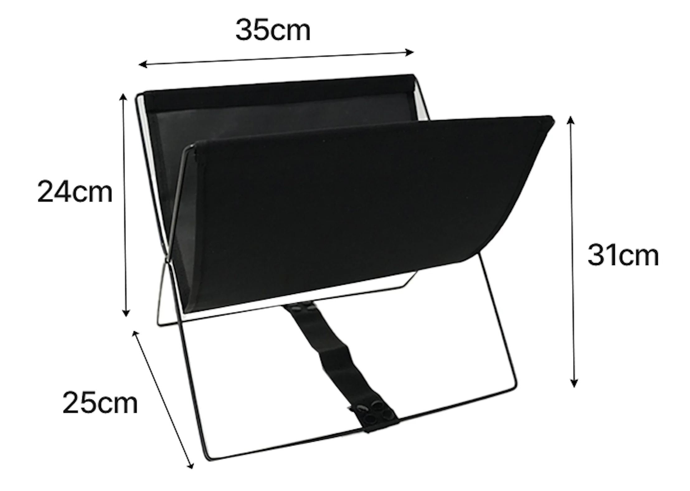 Foldable Storage Rack For Magazines Newspapers Cloth Art Books And Bag